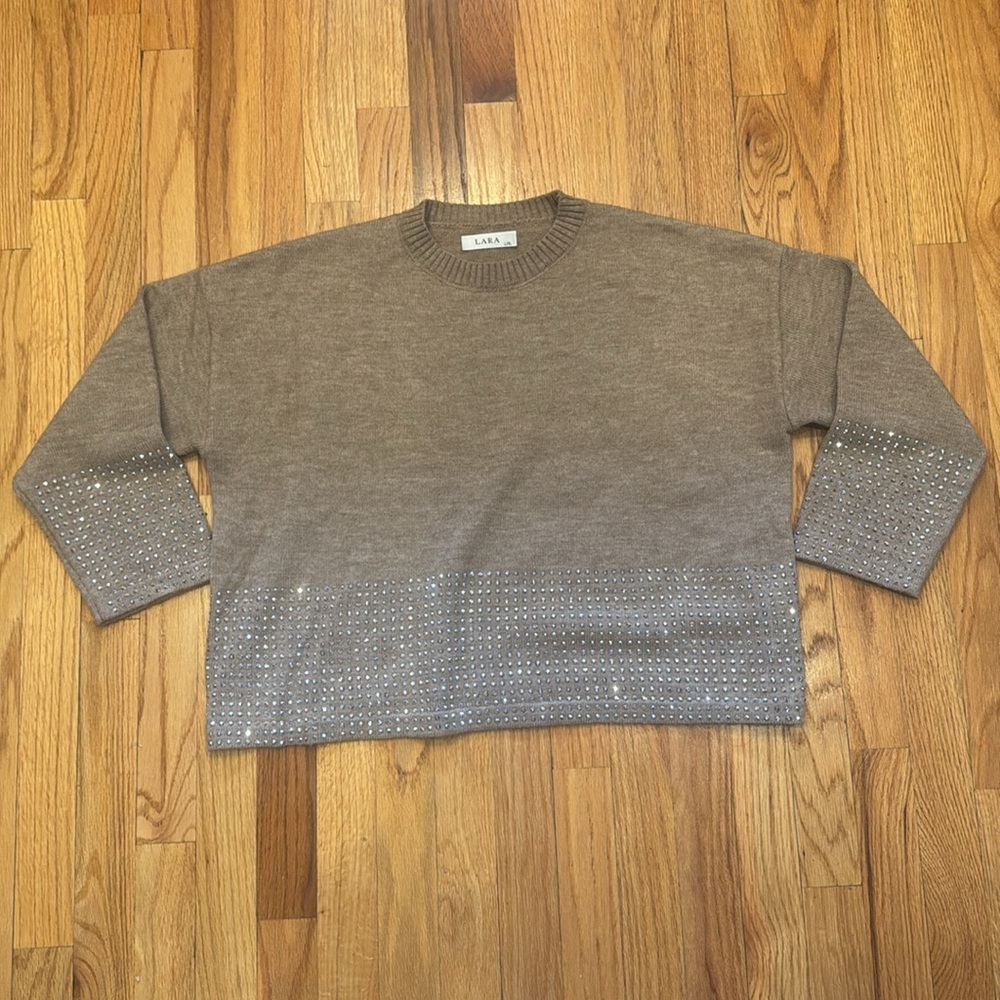 LARA NY Studded 3/4 Sleeve Sweater - Picture 8 of 8